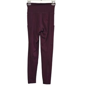 American Eagle The Everything Pocket Legging XS Regular Burgundy High Waisted